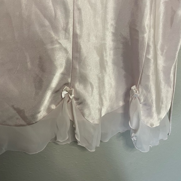 Vintage Linea Donatella pink Bridal Embroidered Pearl Robe Chemise Slip Set - Picture 3 of 14